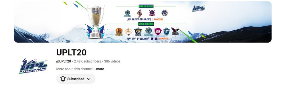 UPL 2026 Live Streaming on YouTube UPL 2026 Live Streaming on YouTube