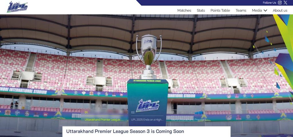 Uttarakhand Premier League 2026 Tickets Uttarakhand Premier League 2026 Tickets